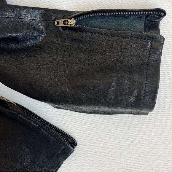 J Brand Bonded Studded Leather Pant in Noir Black - Picture 8 of 11